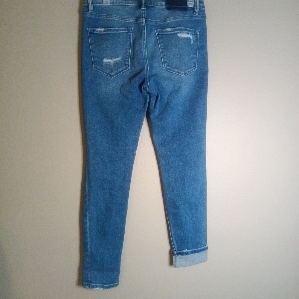 Vervet Blue Jeans High Rise Button Fly Skinny Size 28 - Picture 12 of 16